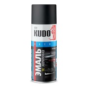 Краска спрей акриловая 1К автомобильная черная матовая, 520 мл. KUDO KU-5232.5